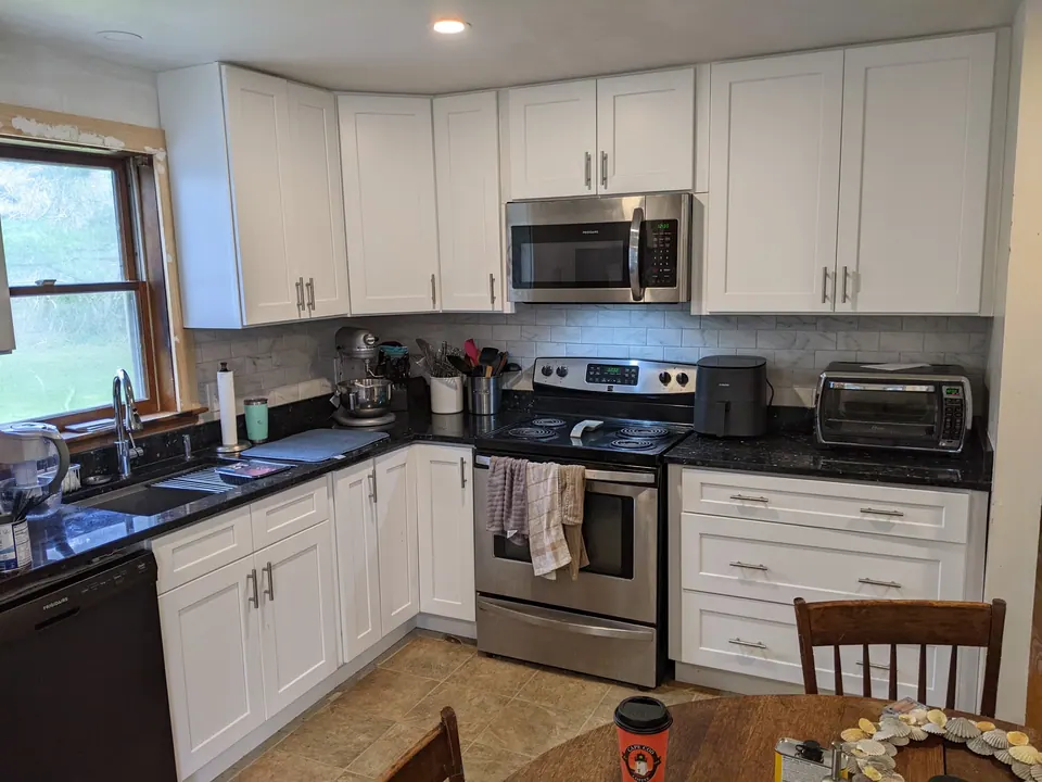 The same kitchen from the dining area.